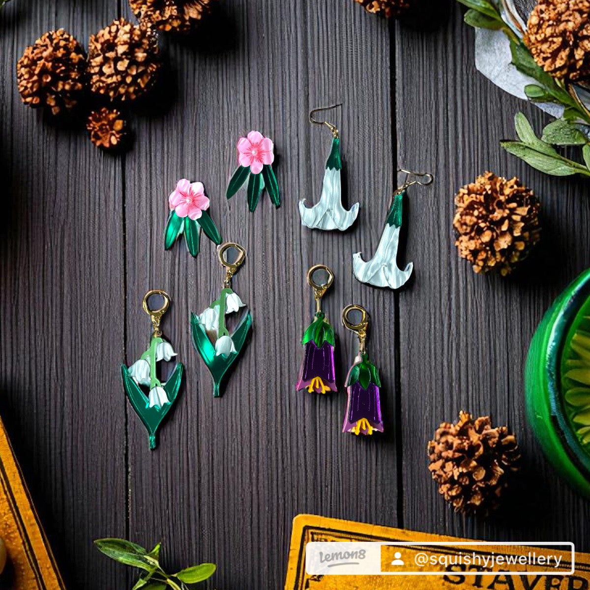 Lily of the Valley Earrings – Poison Garden Collection