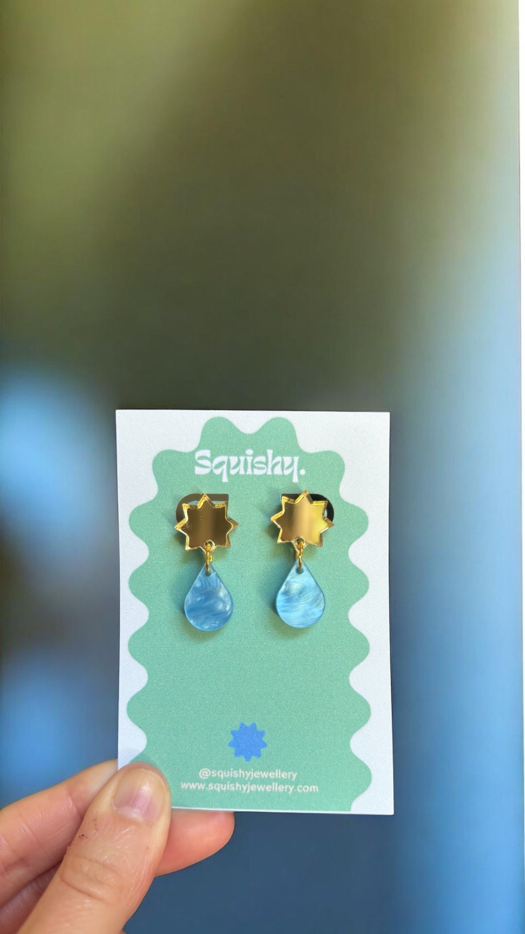 Star & Raindrop Earrings – Colourful Gallery Pop Statement Jewellery