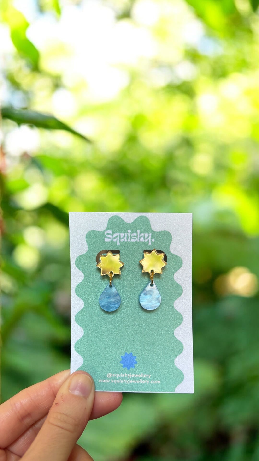 Star & Raindrop Earrings – Colourful Gallery Pop Statement Jewellery