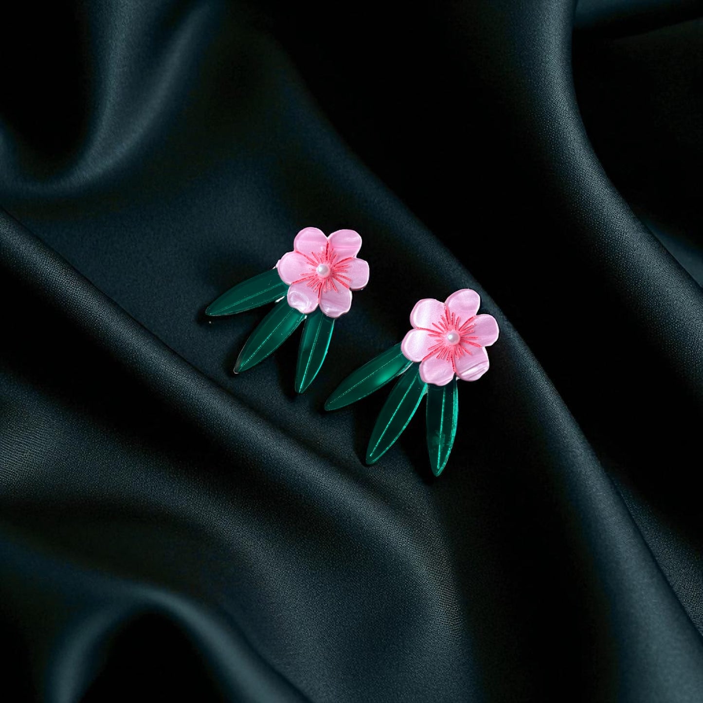 Oleander Flower Earrings – Poison Garden Collection