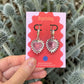 Silver Sacred Heart Hoop Earrings – Gothic Alt Jewellery, Spiked Heart Acrylic Earrings