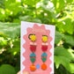 Geometric Shape Drop Earrings – Gallery Pop Colour Block Statement Jewellery