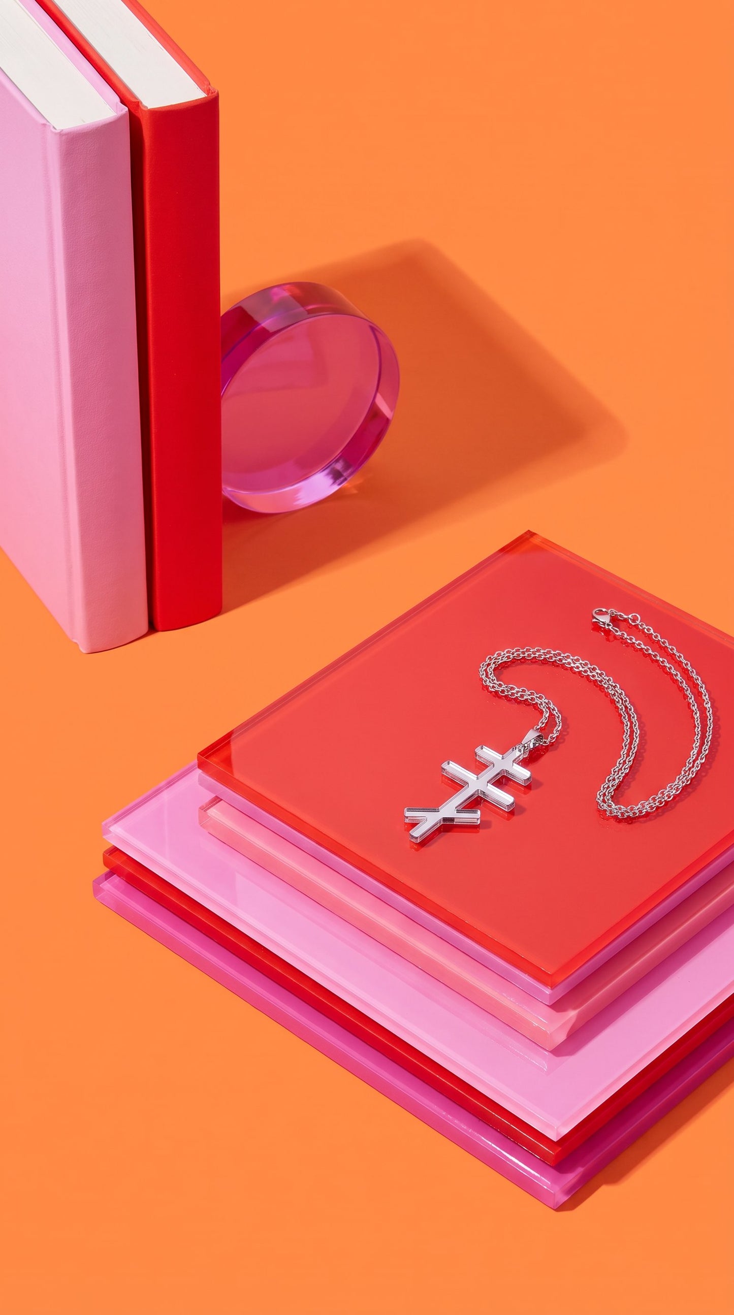 Heated Rivalry Inspired Ilya Rozanov Cross Necklace - Silver