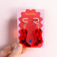 Red Cowboy Boot Earrings – Western Acrylic Statement Earrings for Cowgirl & Festival Outfits