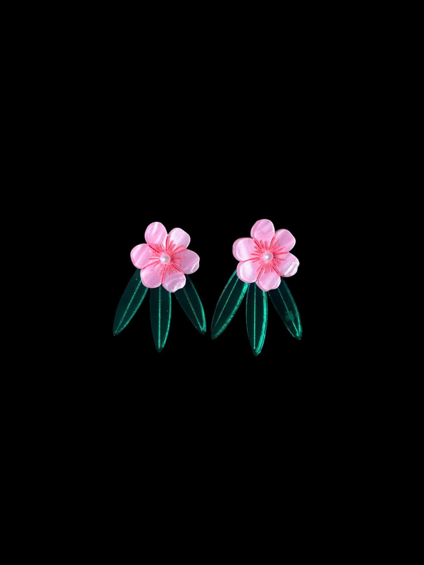 Oleander Flower Earrings – Poison Garden Collection