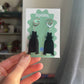 Babadook Earrings – Black Horror Silhouette Acrylic Dangles