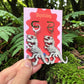 T Rex Skeleton Earrings – Dinosaur Statement Jewellery