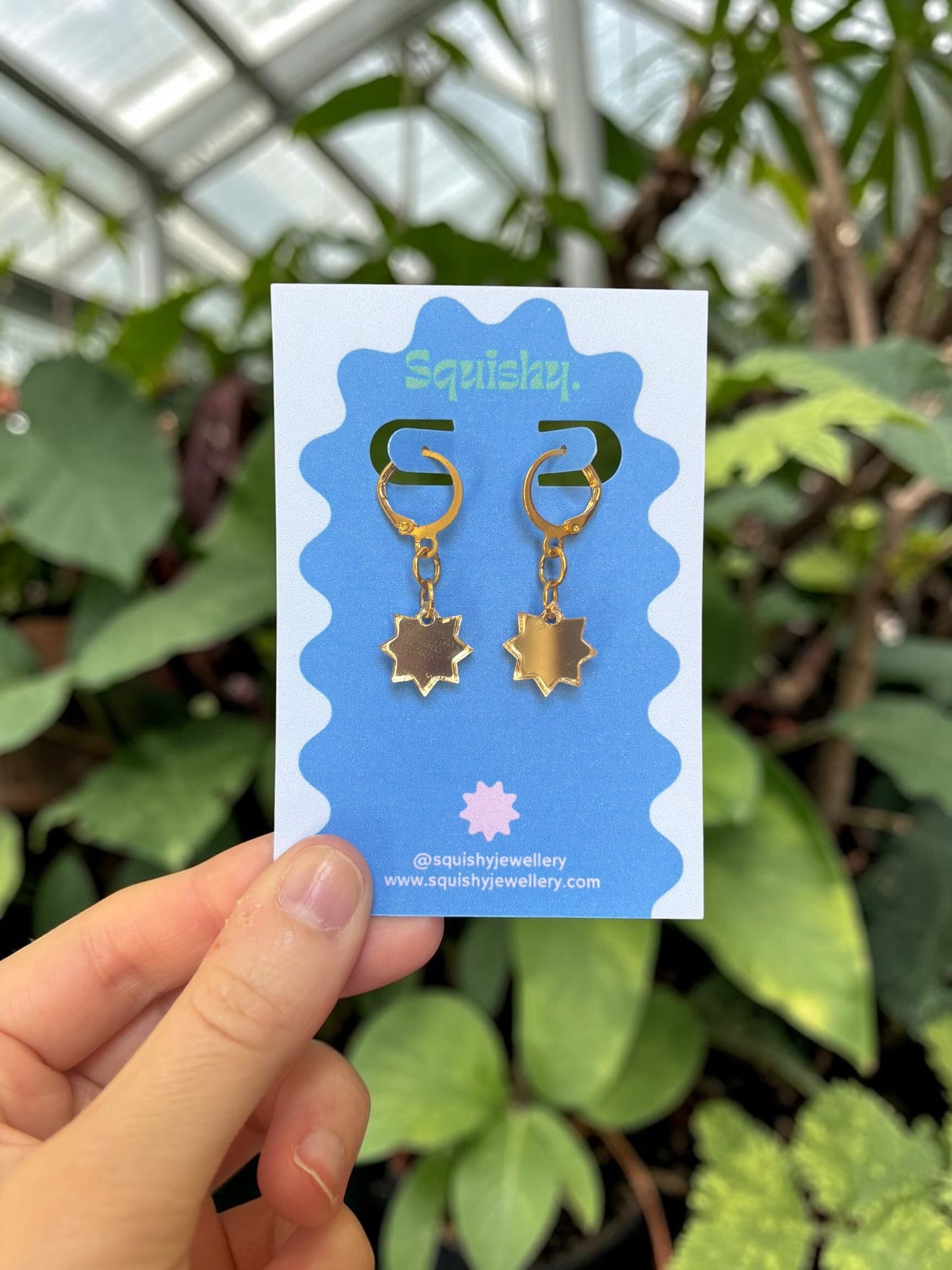 Mini Gold Star Huggie Hoop Earrings – Gallery Pop Celestial Jewellery