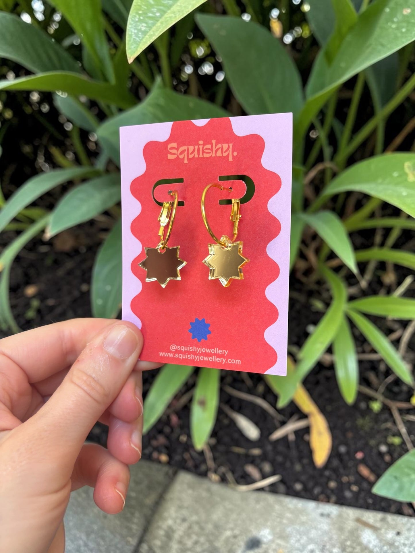 Mini Gold Star Hoop Earrings – Gallery Pop Celestial Jewellery
