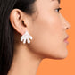 Matisse Inspired Fan Leaf Stud Earrings