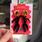 Matisse-Inspired Cut-Out Statement Earrings | Abstract Figure