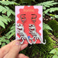 T Rex Skeleton Earrings – Dinosaur Statement Jewellery