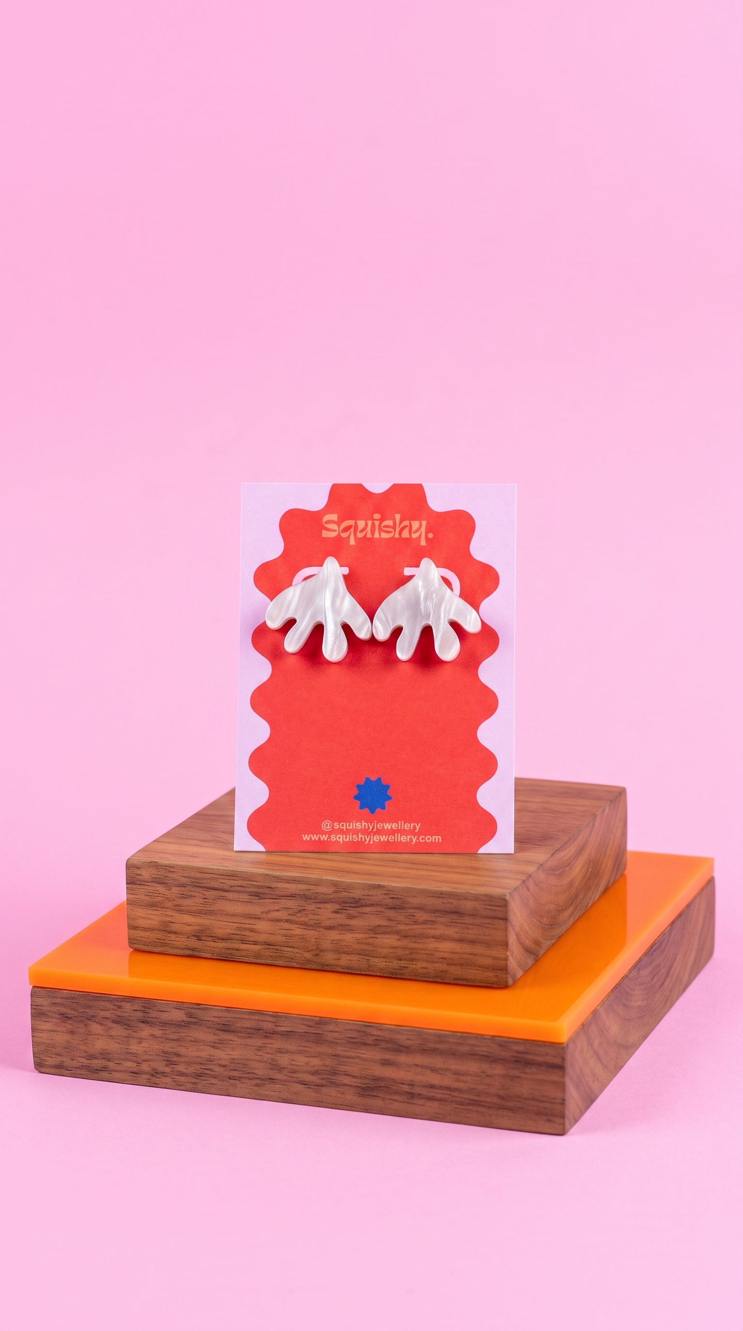 Matisse Inspired Fan Leaf Stud Earrings