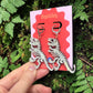 T Rex Skeleton Earrings – Dinosaur Statement Jewellery