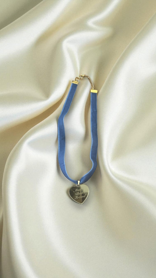 Gold Mirror Heart Pendant “Man’s Best Friend” Necklace – Sabrina Carpenter Album Inspired Dog Tag Coquette Twee Baby Doll Jewellery