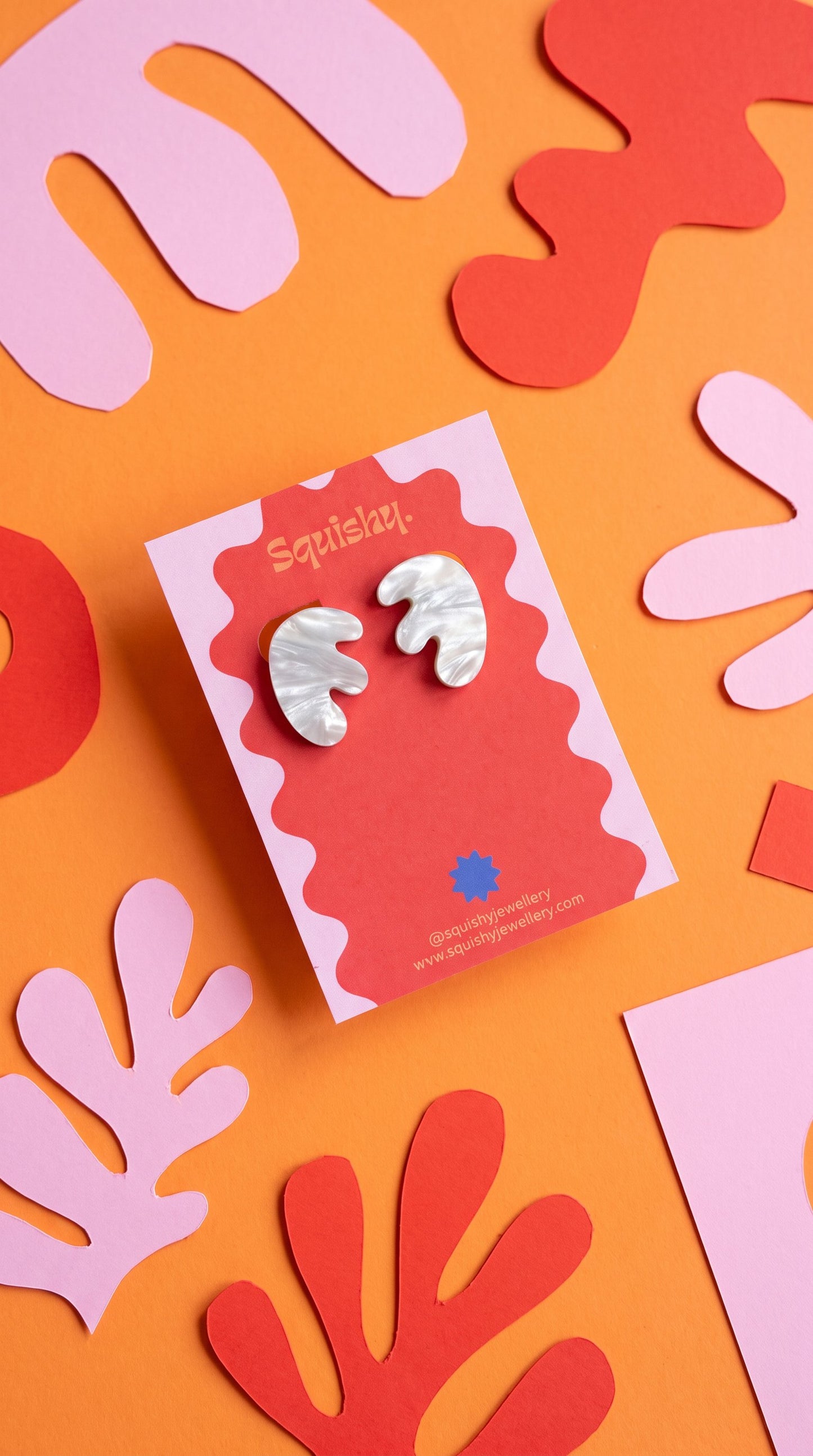 Matisse Inspired Split Leaf Stud Earrings