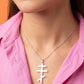 Heated Rivalry Inspired Ilya Rozanov Cross Necklace - Silver