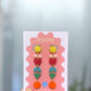 Geometric Shape Drop Earrings – Gallery Pop Colour Block Statement Jewellery