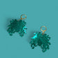 Green Medusa Earrings Mirrored Acrylic Medusa Head Hoops Mythic Statement Jewellery Goth Alt Fashion Ancient Greece, Classics Witchy Costume