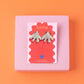 Matisse Inspired Fan Leaf Stud Earrings