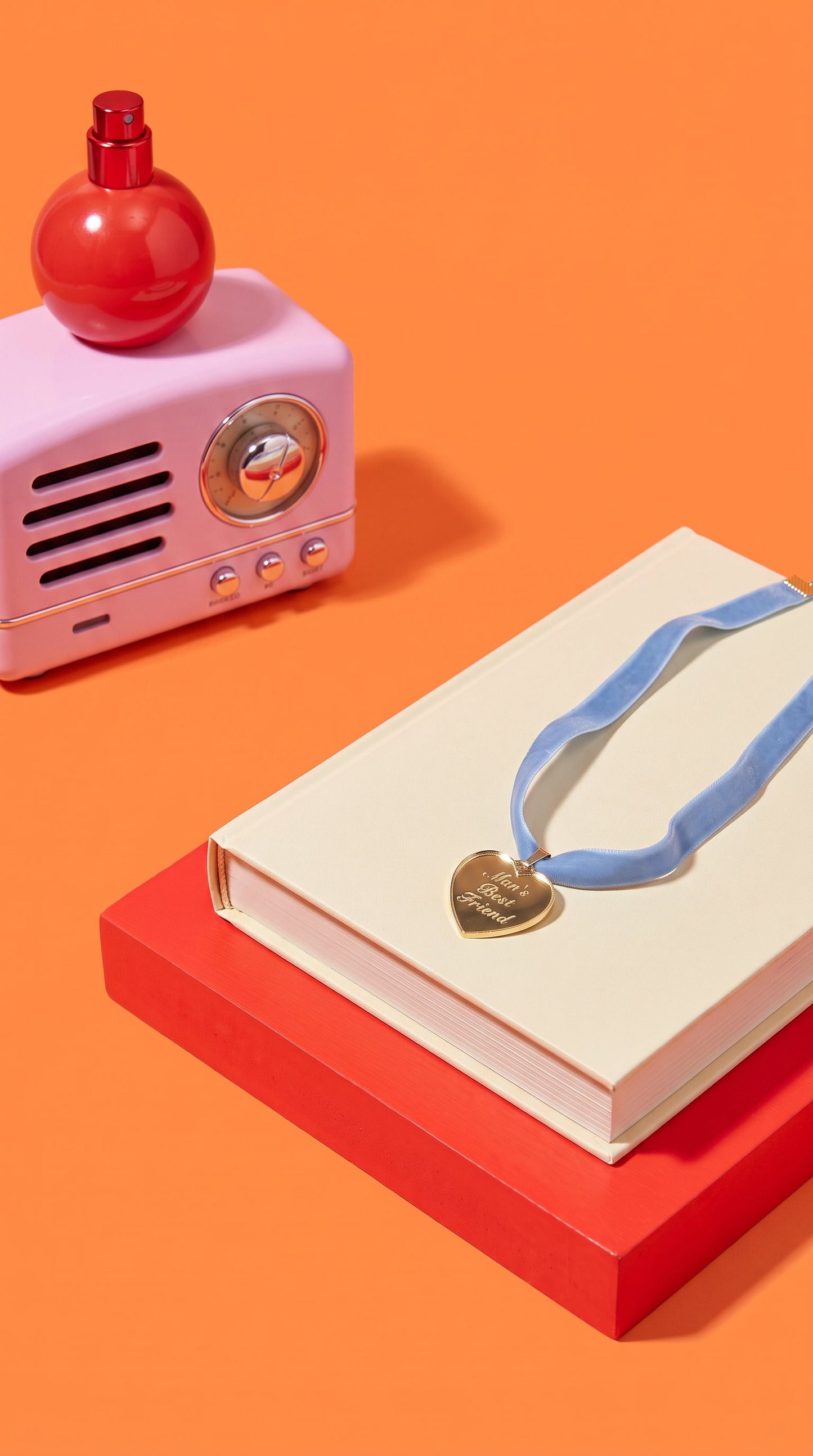 Gold Mirror Heart Pendant “Man’s Best Friend” Necklace – Sabrina Carpenter Album Inspired Dog Tag Coquette Twee Baby Doll Jewellery