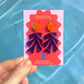 Matisse inspired layered acrylic seaweed earrings designed as wearable art statement jewellery for art lovers and museum gift shop enthusiasts
