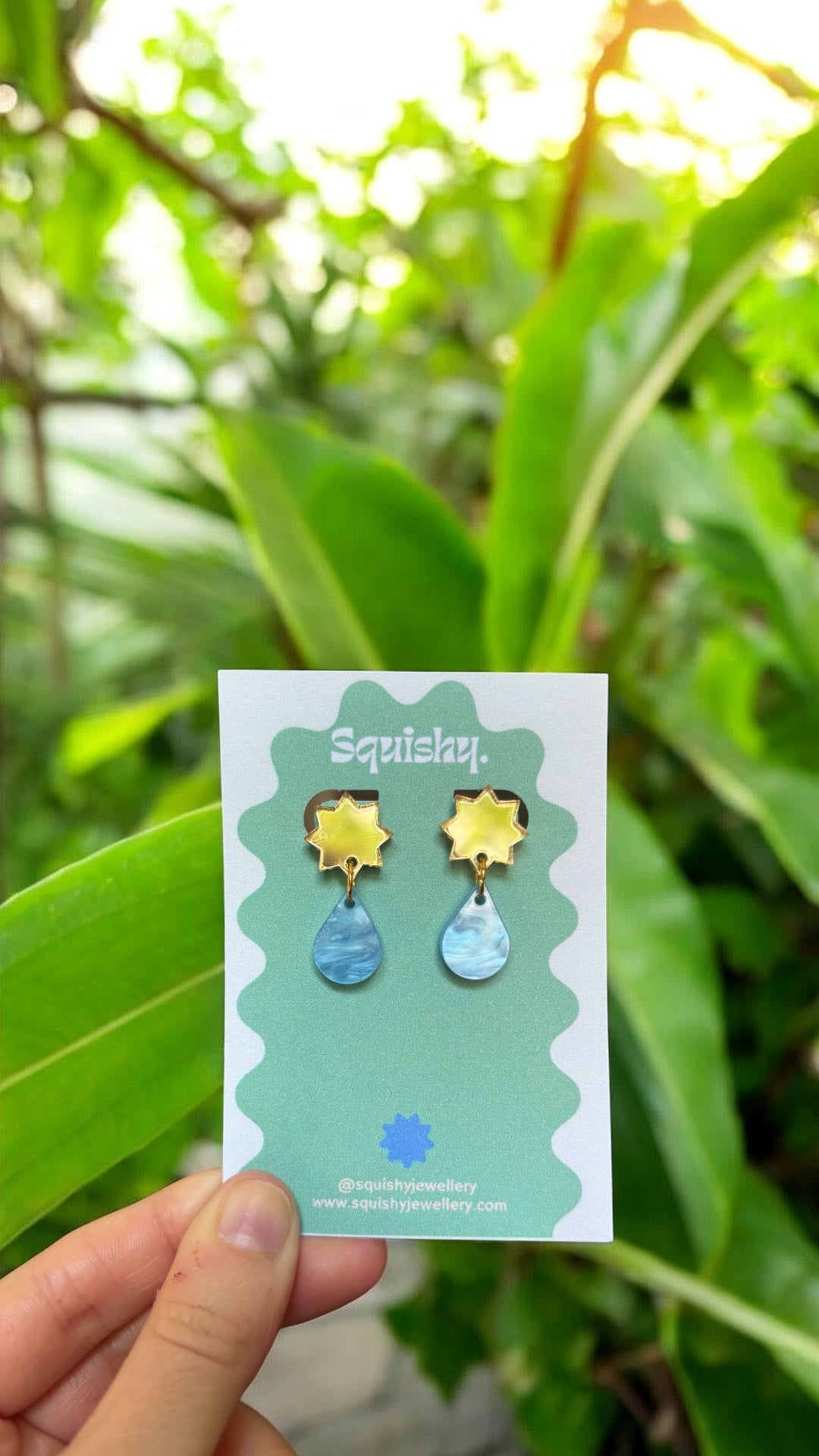Star & Raindrop Earrings – Colourful Gallery Pop Statement Jewellery
