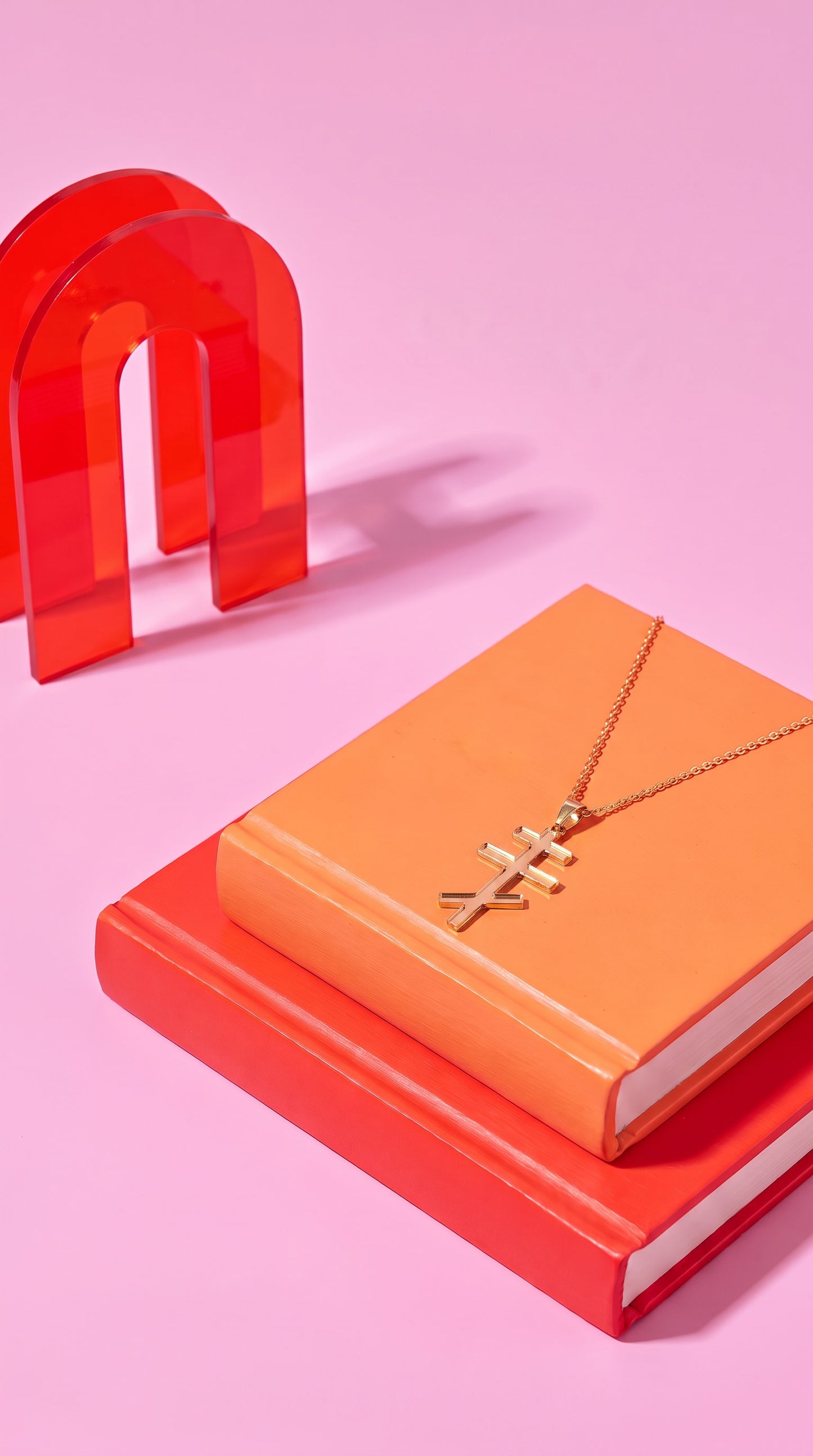 Heated Rivalry Inspired Ilya Rozanov Cross Necklace - Gold