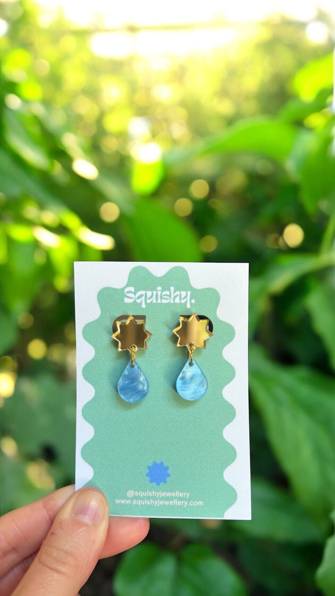 Star & Raindrop Earrings – Colourful Gallery Pop Statement Jewellery