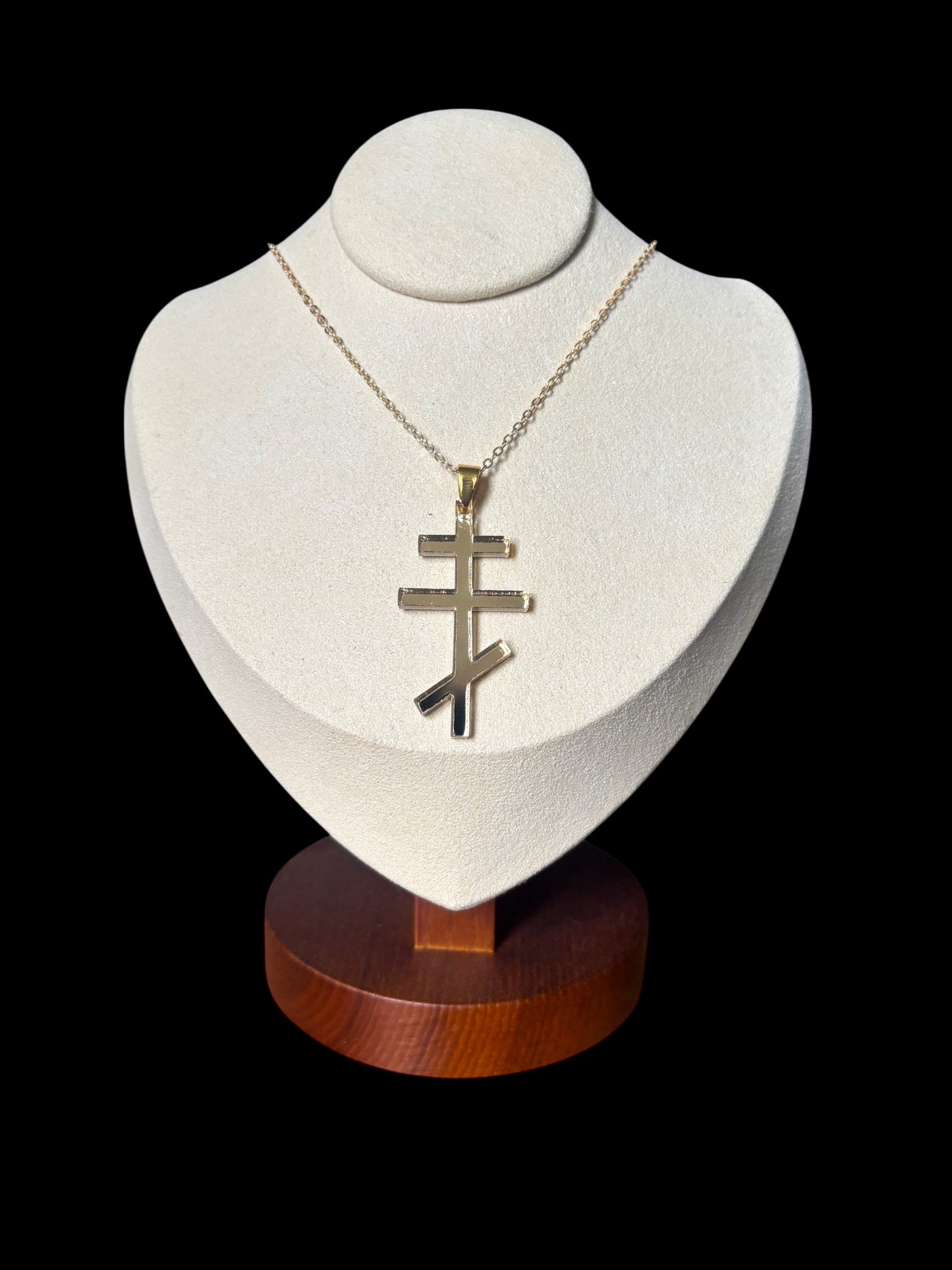 Heated Rivalry Inspired Ilya Rozanov Cross Necklace - Gold