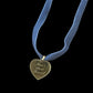 Gold Mirror Heart Pendant “Man’s Best Friend” Necklace – Sabrina Carpenter Album Inspired Dog Tag Coquette Twee Baby Doll Jewellery