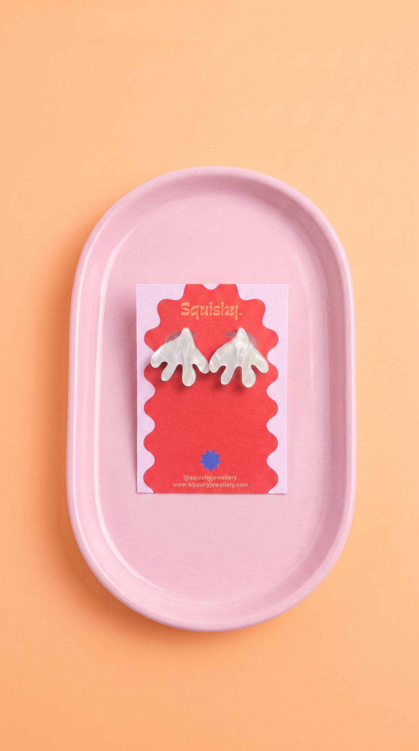 Matisse Inspired Fan Leaf Stud Earrings