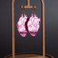 Anatomical Heart Earrings – Pink Acrylic Statement Earrings | Science Jewelry, Alt Fashion, Med Student Gift, Anatomical Jewellery, Medical