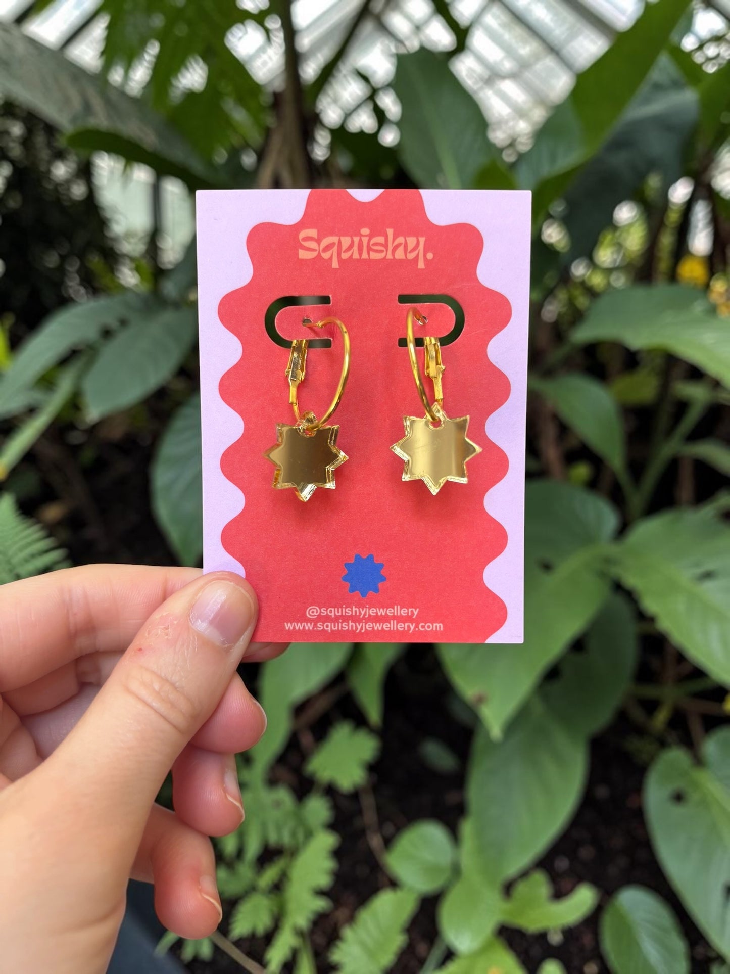 Mini Gold Star Hoop Earrings – Gallery Pop Celestial Jewellery