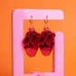 Anatomical Heart Earrings – Red Acrylic Statement Earrings | Science Jewelry, Alt Fashion, Med Student Gift, Anatomical Jewellery, Medical