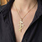 Heated Rivalry Inspired Ilya Rozanov Cross Necklace - Gold