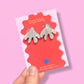 Matisse Inspired Fan Leaf Stud Earrings