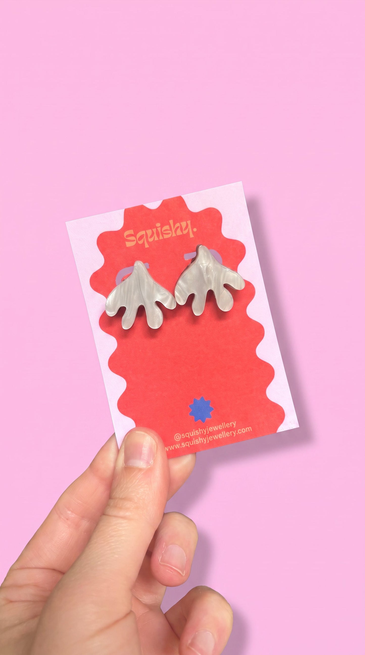 Matisse Inspired Fan Leaf Stud Earrings