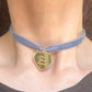 Gold Mirror Heart Pendant “Man’s Best Friend” Necklace – Sabrina Carpenter Album Inspired Dog Tag Coquette Twee Baby Doll Jewellery