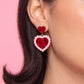 Pink & Red Statement Earrings - Retro Acrylic Earrings Cute Valentine, Barbiecore Kawaii Sabrina Carpenter, Y2K Heart Earrings Gifts for Her
