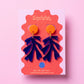 Matisse Inspired Seaweed Earrings – Wearable Art Statement Jewellery