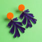 Matisse Inspired Seaweed Earrings – Wearable Art Statement Jewellery