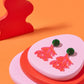 Pink & Green Matisse-Inspired Coral Reef Statement Earrings