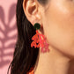Pink & Green Matisse-Inspired Coral Reef Statement Earrings