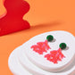 Pink & Green Matisse-Inspired Coral Reef Statement Earrings