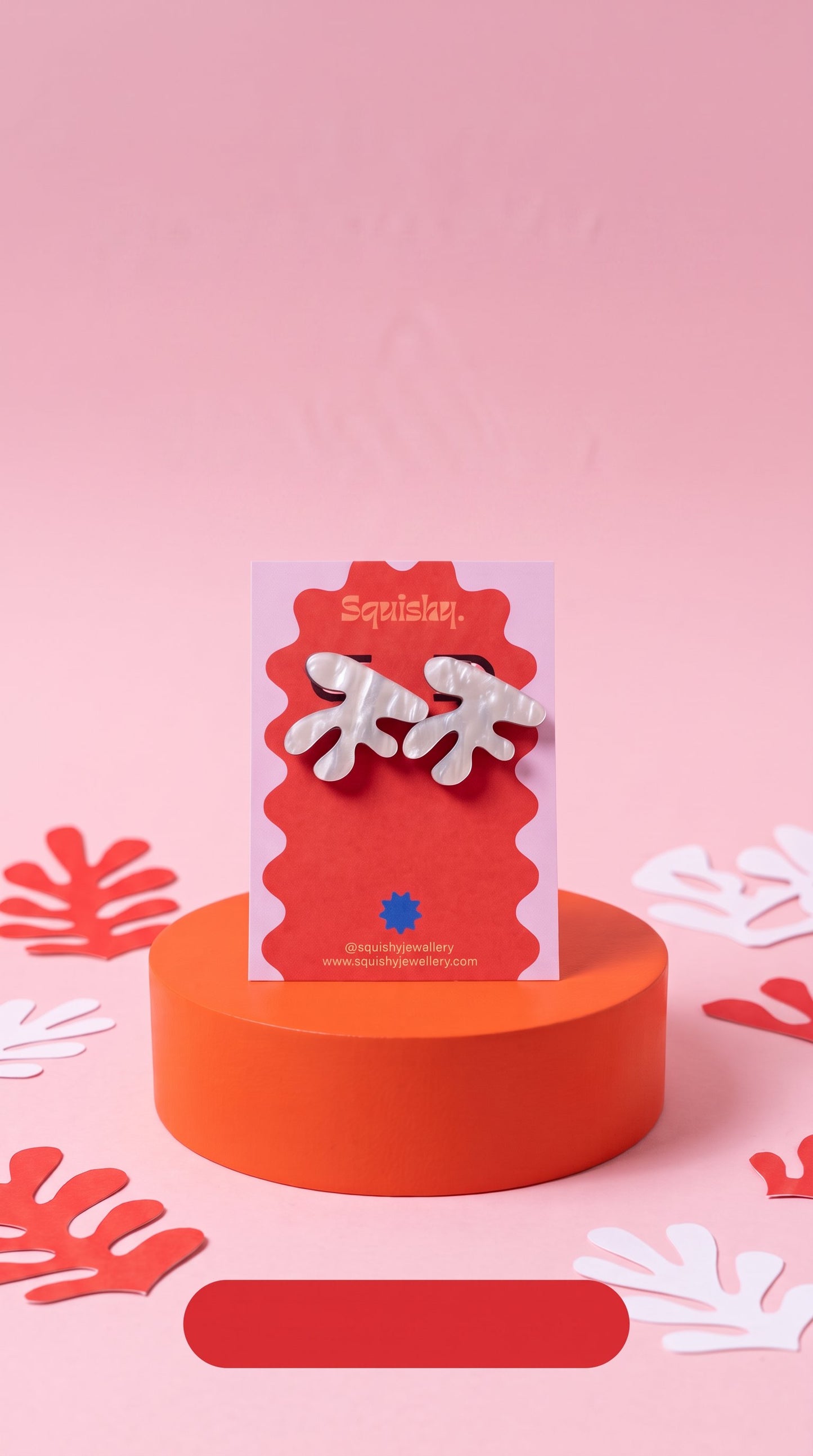 Matisse Inspired Abstract Leaf Stud Earrings
