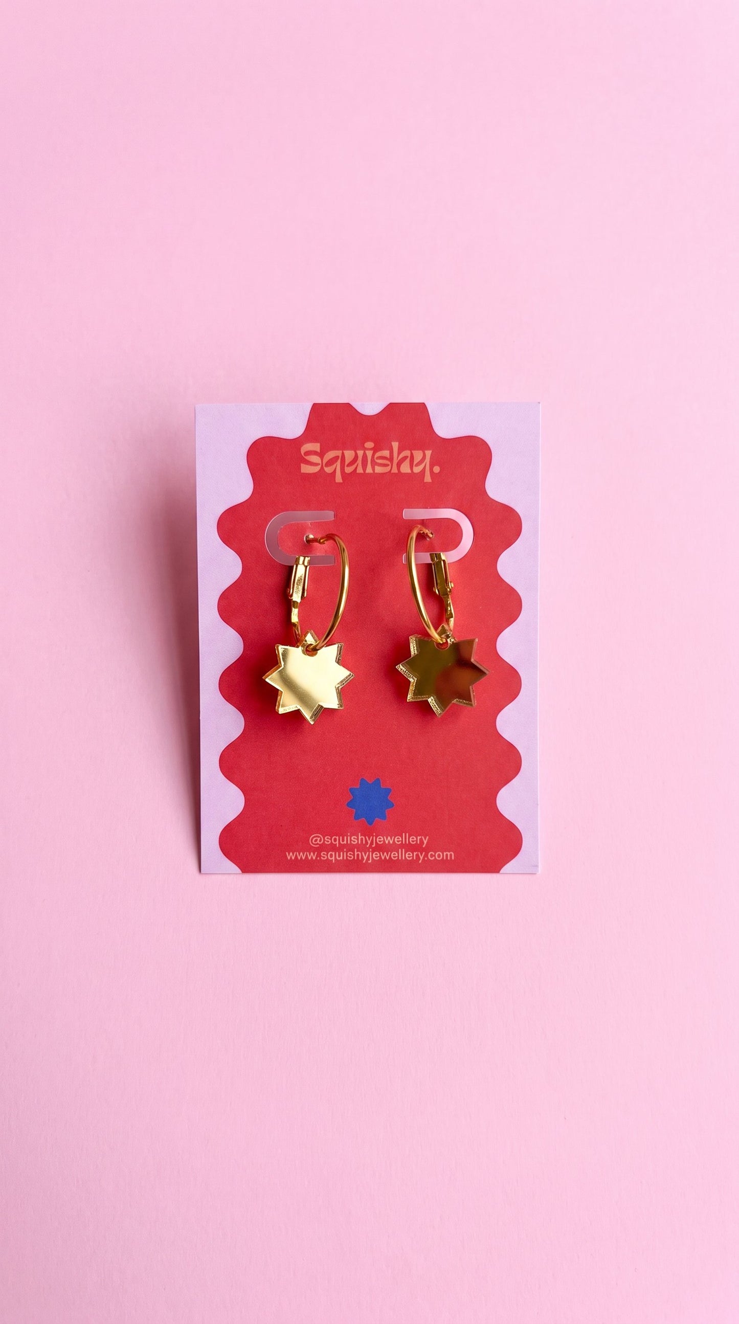 Mini Gold Star Hoop Earrings – Gallery Pop Celestial Jewellery