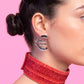 CMAT Euro Stud Earrings Acrylic Mirror Euro Country Sign | Merch Statement Earrings | Alt Country Pop | Brexit Currency Political Earrings