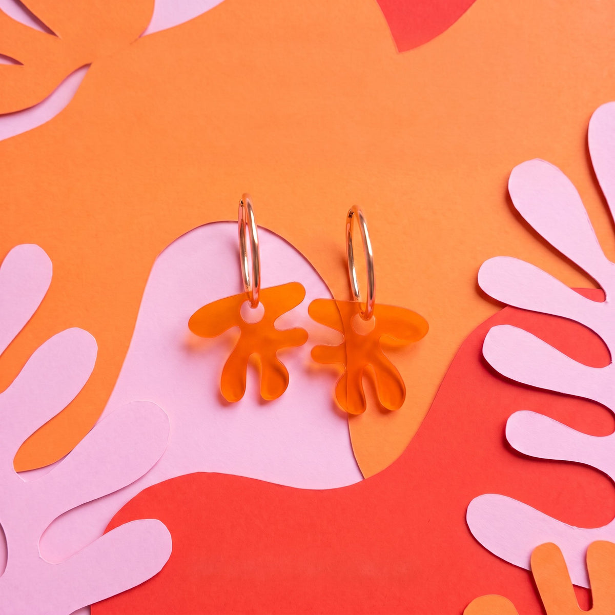 Matisse-Inspired Interchangeable Charm Hoop Earrings | 3 Styles