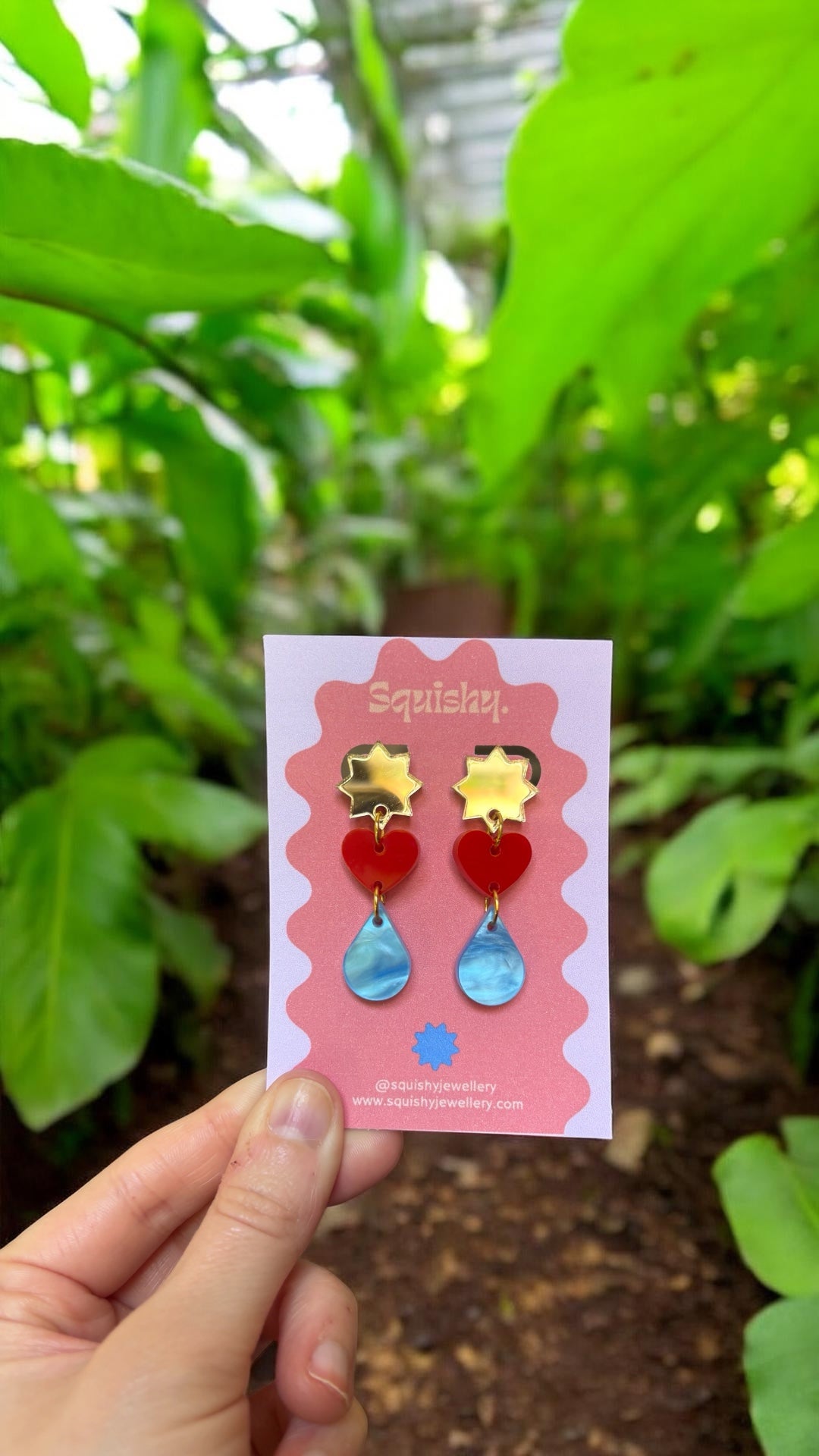 Star, Heart & Raindrop Earrings – Gallery Pop Art Jewellery
